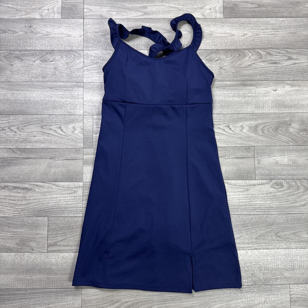 Sincerely Jules Golf & Tennis Activewear Dress Sleeveless Navy Blue sz XS